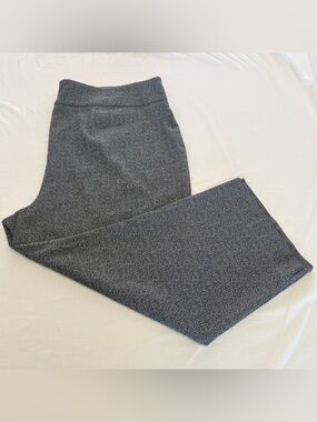 RYAN WYLDE Women's Plus Size 26W Black & White Chevron Pattern Work Pant Slacks